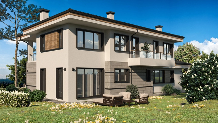 Проект на къща в м. Бонсови Поляни