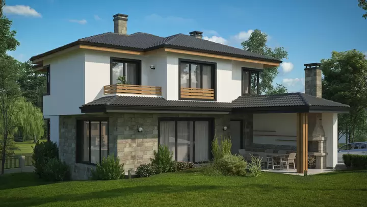 Проект на къща в Косанин дол