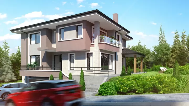 Проект на къща в с. Лозен