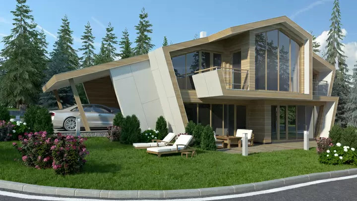 Проект на къща в гр. Вайдринг