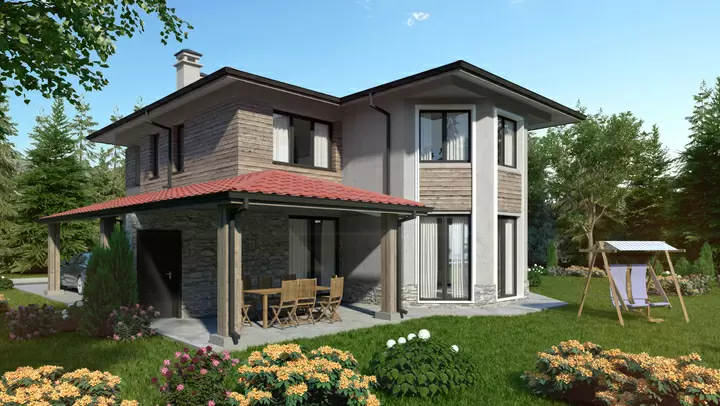 Проект на къща в гр. Нови Искър