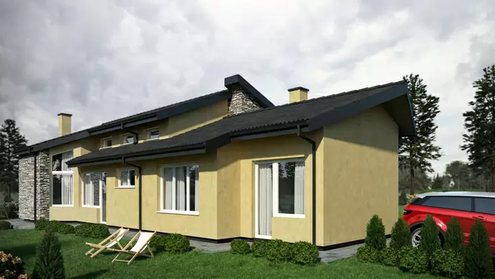 Проект на къща в с. Ветрен
